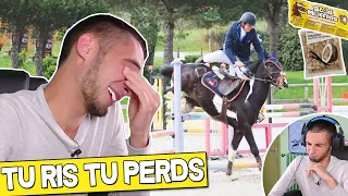 JE RÉAGIS A VOS PLUS BELLES CHUTES DE CHEVAL ! Tu ris, tu perds !