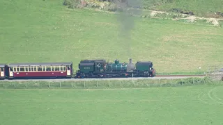 Stunning Views of Steam through Snowdonia! WHR Seen From Above Near Rhyd Ddu! 19/5/24