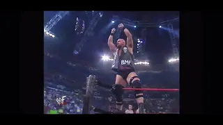 Stone Cold Steve Austin And The Rock V Kurt CB Match HHH On Commentary Entrance Pop WWE Raw2-19-2001