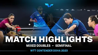 Shin Yubin/Lim Jonghoon vs Sathiyan Gnanasekaran/Manika Batra | XD SF | WTT Contender Doha 2023