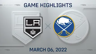 NHL Highlights | Kings vs. Sabres - Mar. 6, 2022