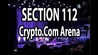 100 Level Crypto.com Arena Concert Section 112 Lower Level View From Your Seat.