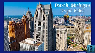 Detroit, Michigan - 4K Drone Footage