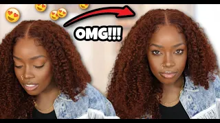 🔥BAY-BEE!! Yall Better Get One of These! Reddish Brown Kinky Curly Wig! | MARY K. BELLA @KlaiyiHair