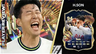 NOSTALGIA!!!! TOTS 94 RATED HEUNG MIN SON PLAYER REVIEW - EA FC24 ULTIMATE TEAM