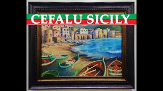 Cefalu Sicily painting by Ghady Helou