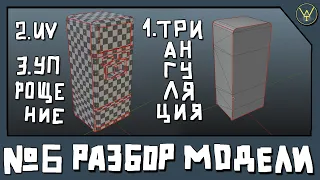 РАЗБОР МОДЕЛИ.Триангуляция, упрощение модели, ЮВ развёртка.