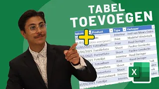 Hoe maak je een tabel in Excel?