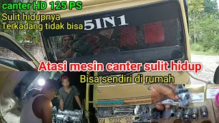 Cara atasi mesin canter sulit di hidupkan, cara ganti plunger sendiri