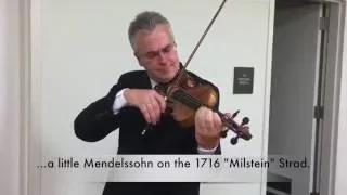 1716 'Milstein' Stradivarius, with Violinist Martin Chalifour