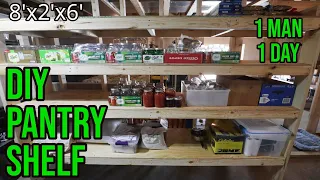 HUGE Pantry Shelf Built In A Day (DIY)