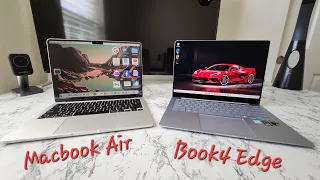 [4K] Visual comparison new Macbook Air vs Galaxy Book4 Edge Snapdragon X Elite @Samsung @snapdragon