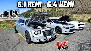 HOW MUCH FASTER IS A TUNED 6.1 HEMI VS 6.4 HEMI? (Chrysler 300 vs Scatpack 392)