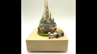 Hong Kong Disneyland Castle of Magical Dream Wooden Music Box (Theme: Love the Memory)