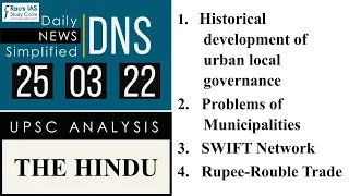 THE HINDU Analysis, 25 March, 2022 (Daily Current Affairs for UPSC IAS) – DNS