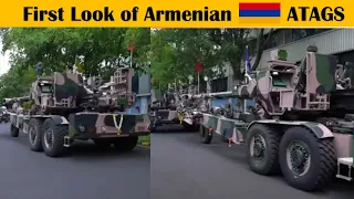First look of Armenian ATAGS by Bharat Forge #indianarmy #artillery #armenia
