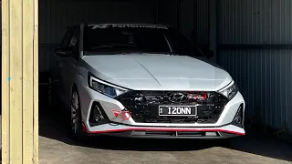 Hyundai i20N Mallala Track Day PB Lap time: 1:24 (this video was 1:25)