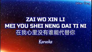 在我心里没有谁能代替你 Zai Wo Xin Li Mei You Shei Neng Dai Ti Ni KARAOKE L/R