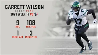 Garrett Wilson Week 14 | Every Target, Catch, and Run vs Houston Texans | 2023 NFL Highlights