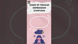 Signs Of Teenage Depression Symptoms (Part 1) #short #shorts #video
