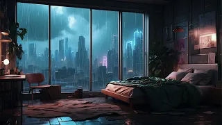 Rain Sounds For Ultimate Relaxation in Cityscape Rain Soundscape - Rain for Sleep