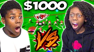 My Brother Played Against My Sister In Madden 21.. Winner Gets $1000!