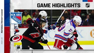 Rangers @ Hurricanes 1/21/22 | NHL Highlights