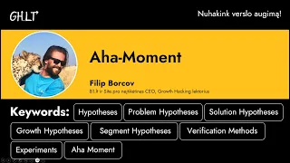 Aha-Moment by FIlip Borcov @GrowthHacking23 Conference