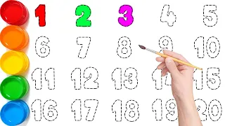 Learn to Draw Numbers Step by Step for Kids // Draw Numbers 1 to 20 Easy // KS ART