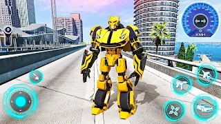 Robot War: Robot Transform - Bumblebee Multiple Transformation Jet Robot - Android GamePlay