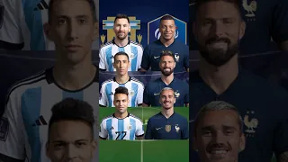 ARGENTINA TRIO VS FRANCE TRIO🤩🔥(MESSI, MBAPPE, DI MARIA)#shorts #fyp