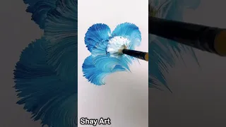 Super Art - 150M+ views😱 One Stroke Painting 😃🌈                  #shorts #art #drawing