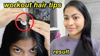 How to wash hair less when working out | pre-workout hair tips + hacks