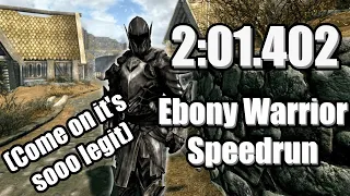 Skyrim The Ebony Warrior Speedrun in 2:01