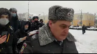 23 января 2021 года, 14 часов 11 минут  Петрозаводск  Первое задержание  Видео   Алексей Владимиров