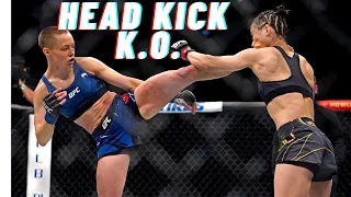 Rose Namajunas Head Kick KNOCKOUT over Weili Zhang ORIGINAL VIDEO best female fighter