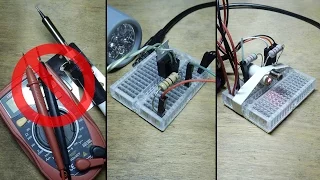 Stroboscope & laser tachometer without soldering iron and multimeter (DIY)