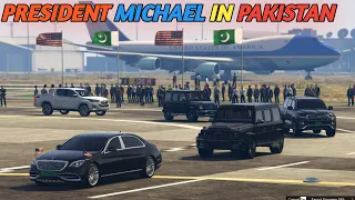 GTA 5 - President Michael Arrives in Pakistan | VVIP Protocol