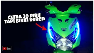 Tutorial pasang lampu alis DRL di beat fi murah tapi hasilnya keren cuyy