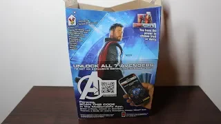 Avengers Endgame 2019 Exclusive Behind the Scenes QR Code McDonalds Happy Meal Box Review