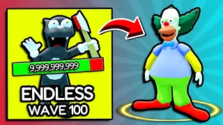 I Beat ENDLESS Mode To Get KRUSTY CLOWN! (Simpsons Tower Defense)