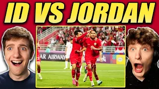 Americans React to Indonesia vs Jordan AFCU23!