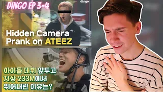 ATEEZ REACTION | DINGO EP 3-4 (BUNGEE JUMPING, HIDDEN CAMERA PRANK) REACTION!