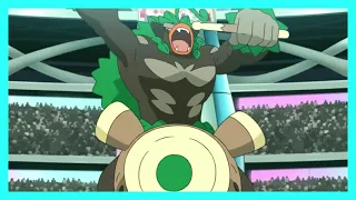 Rillaboom derrota a Dragonite - Pokemon Journeys episodio 131 (Ash vs Lionel Parte 3)
