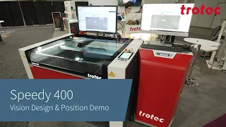 Trotec Laser: Speedy 400 with Vision Design & Position Demo