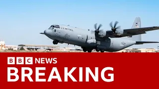 US carries out first air drop of aid for Gaza | BBC News