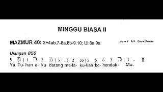 [Edisi Lama] Minggu, 15 Januari 2023 - MINGGU BIASA II (Kedua) - Mazmur Tanggapan - Tahun A