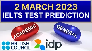 2 March 2023 IELTS Test Prediction By Asad Yaqub