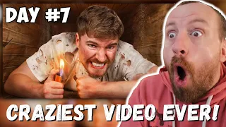 CRAZIEST VIDEO EVER! MrBeast I Spent 7 Days Buried Alive (FIRST REACTION!)