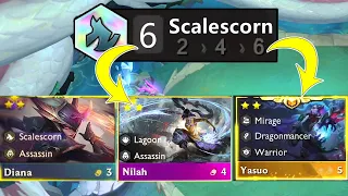 3 Star Nilah 6 Scalescorn + Diana 3 Star, Yasuo Carry | TFT SET 7.5 Dragonlands